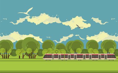 Kırsal kesimde Tren