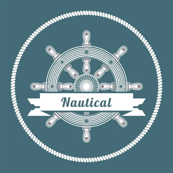 Emblema marino — Archivo Imágenes Vectoriales