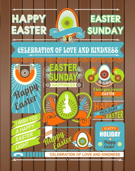 Easter leaflet — Stock Vector