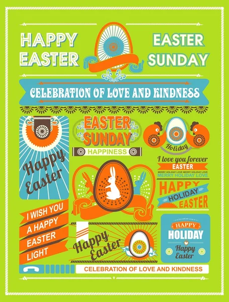 Easter leaflet — Stock Vector