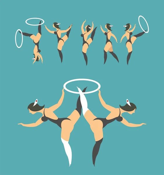 Set of circus — Stock Vector