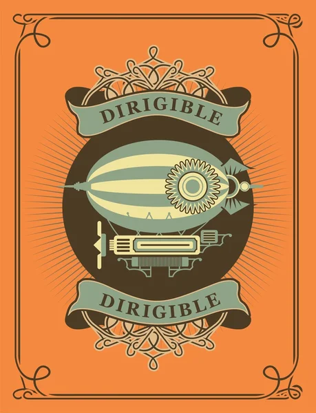 Dirigible — Stockový vektor