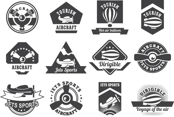 Distintivos de aviación — Archivo Imágenes Vectoriales