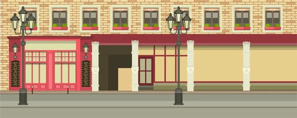 Boutique de maison de ville — Image vectorielle