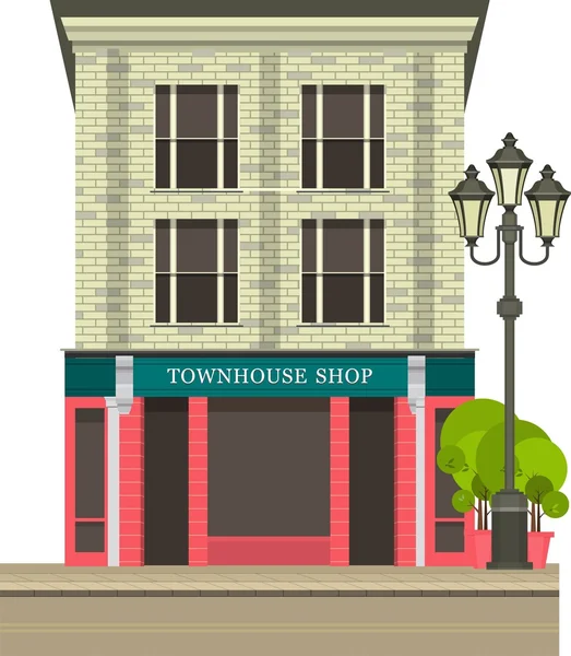 Townhouse shop — Stock Vector