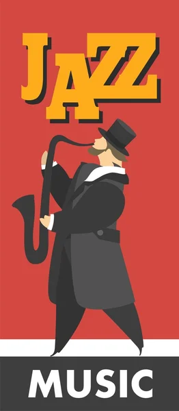 Jazz zenekar — Stock Vector