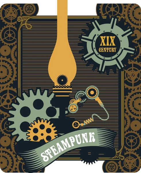 Steampunk mechanizmus — Stock Vector