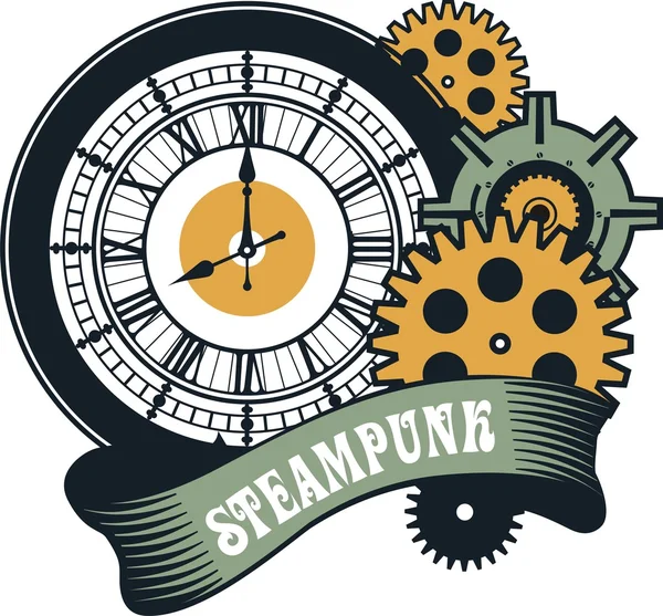 Steampunk mechanisme — Stockvector