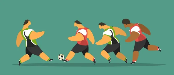 Partido de fútbol — Vector de stock