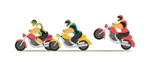 Motociclista — Vector de stock