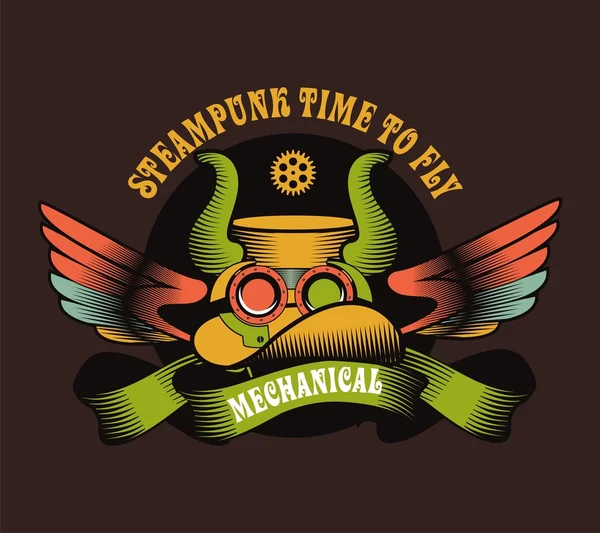 Mecanismo Steampunk — Vector de stock