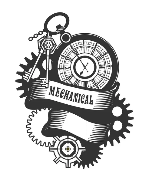 Mechanizm steampunk — Wektor stockowy