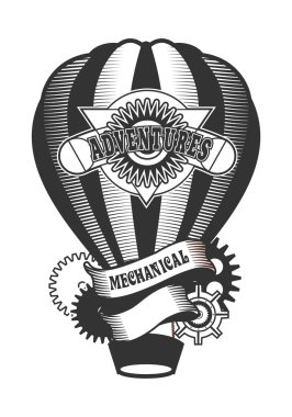 Steampunk sıcak hava balonu