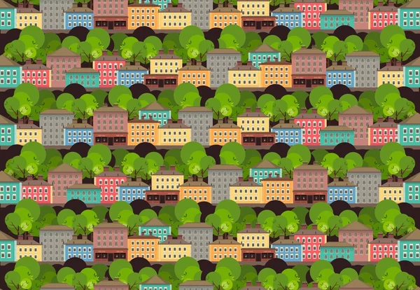 Seamless pattern City — Stock Vector