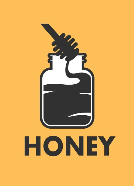 Logo miel — Image vectorielle
