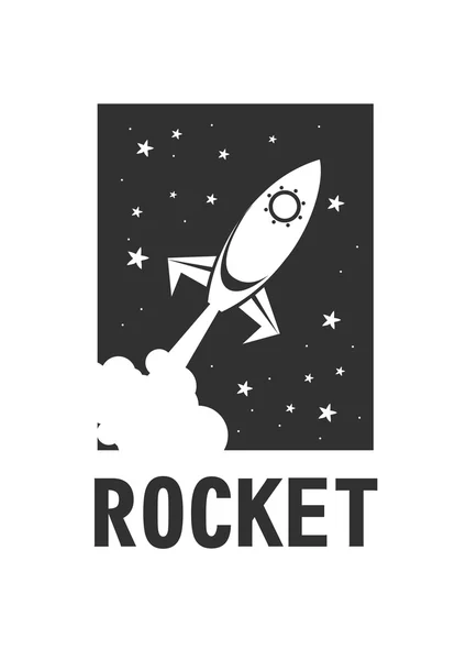 Rocket logo — Stock Vector