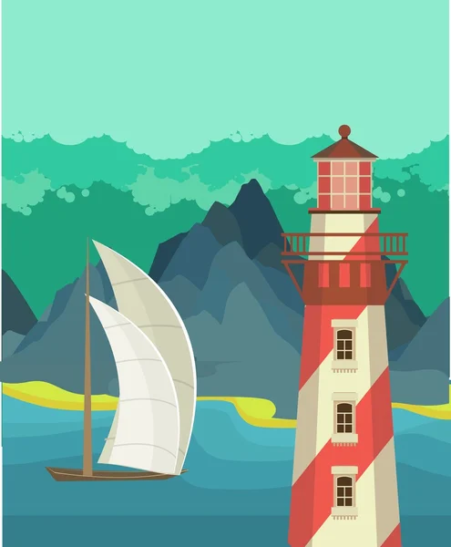 Seascape — Stock Vector