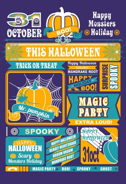 Gazety Halloween — Wektor stockowy