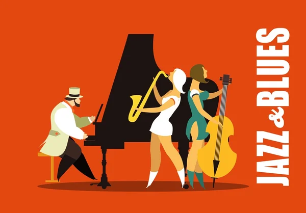 Jazz y blues — Archivo Imágenes Vectoriales