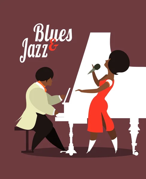 Jazz et blues — Image vectorielle