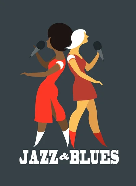 Jazz és a blues — Stock Vector