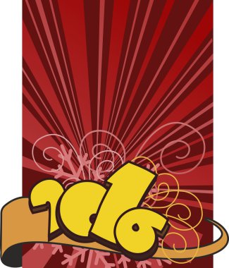 Noel kartı vektör çizim