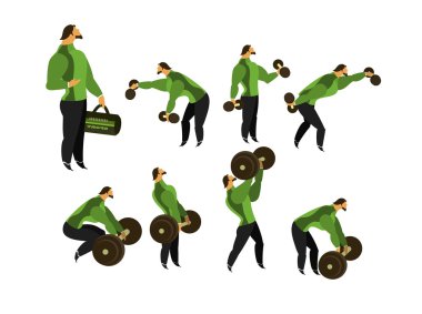spor salonunda alıştırmalar