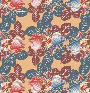 Dikişsiz desen gül