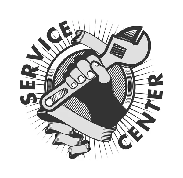 Service-Center-Logo — Stockvektor
