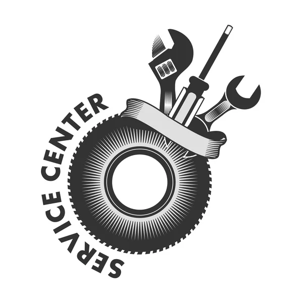 Logo Centro de Servicio — Archivo Imágenes Vectoriales