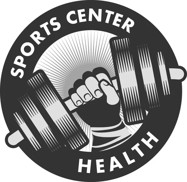 Logo del centro sportivo — Vettoriale Stock