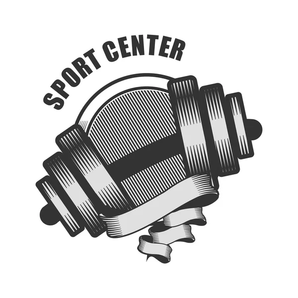 Logo centro deportivo — Archivo Imágenes Vectoriales