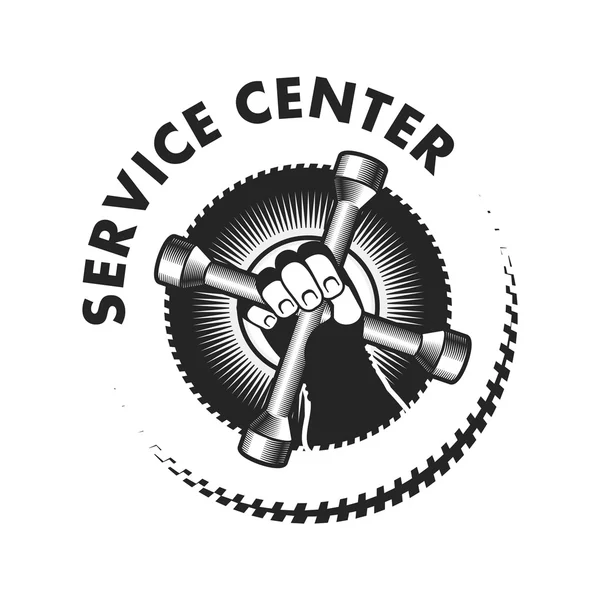 Service de réparation logo — Image vectorielle