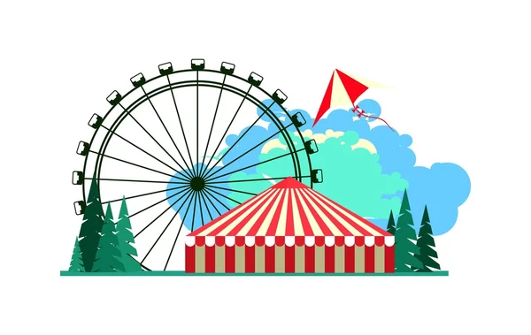 Amusement park poster Vector Graphics