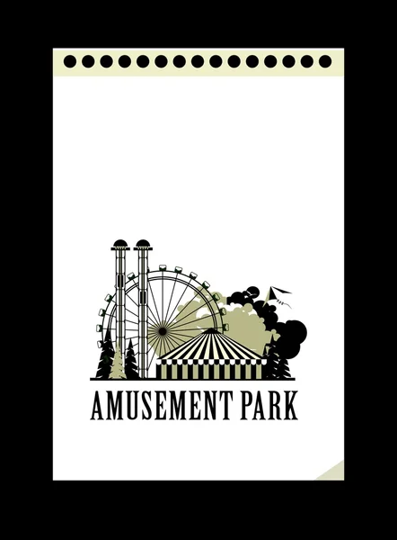 Amusement park poster Royalty Free Stock Illustrations