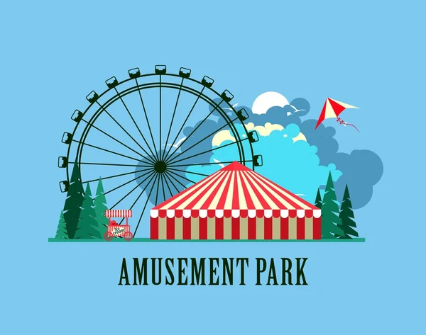 Amusement park poster Vector Graphics