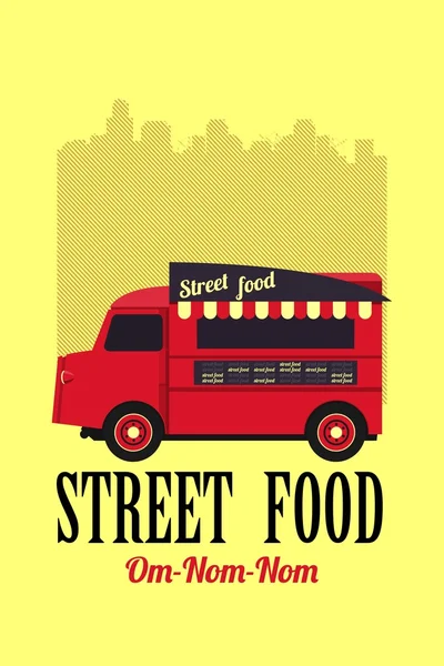 Autobus z ulicy żywności — Wektor stockowy