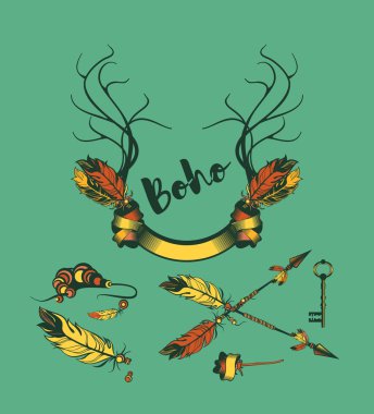 Boho tasarım öğeleri