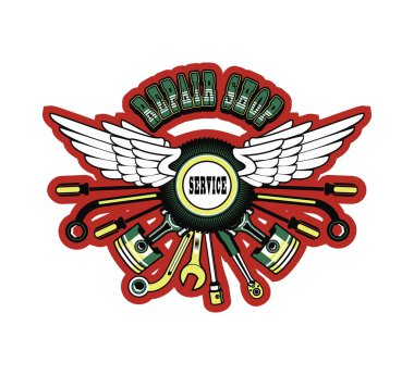 Lastik retro amblemi
