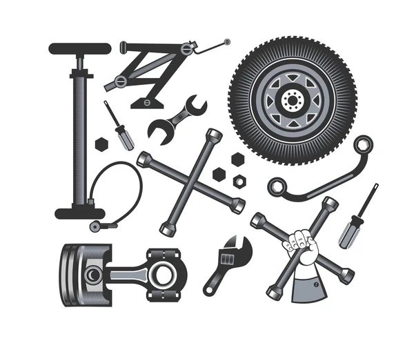 Set of tools for repair — Stock Vector