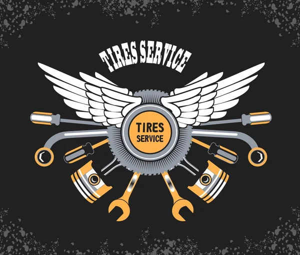 Emblema para pneu —  Vetores de Stock