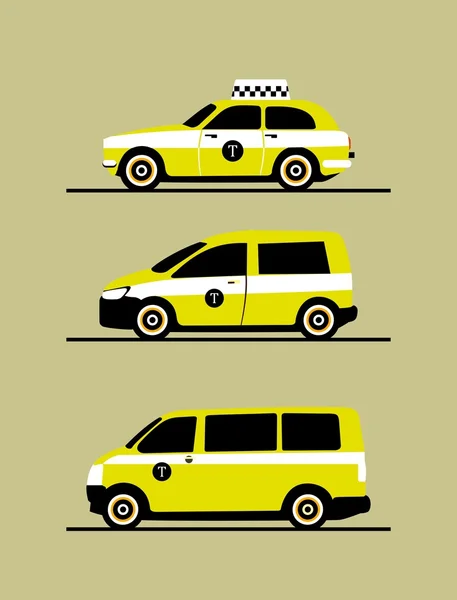 Establecer máquinas de taxis — Archivo Imágenes Vectoriales