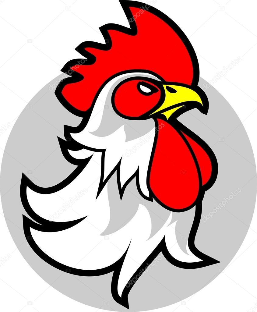 rooster head emblem