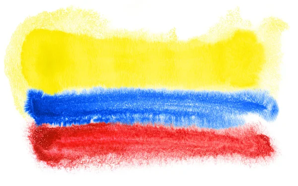 Ilustração bandeira colômbia — Fotografia de Stock