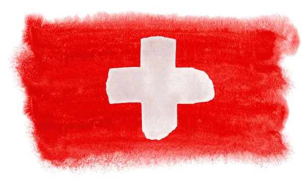 Schweiz flagga illustration — Stockfoto