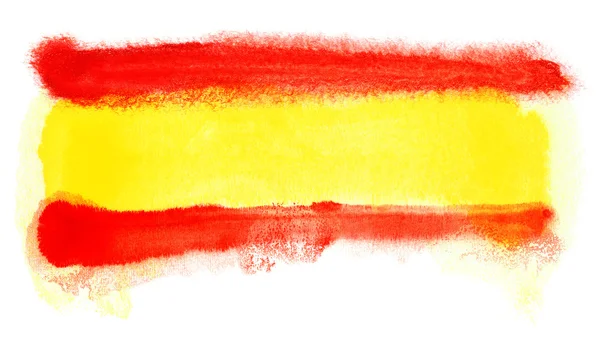 Ilustração bandeira espanha — Fotografia de Stock