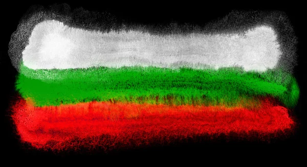 Ilustrasi bendera Bulgaria — Stok Foto