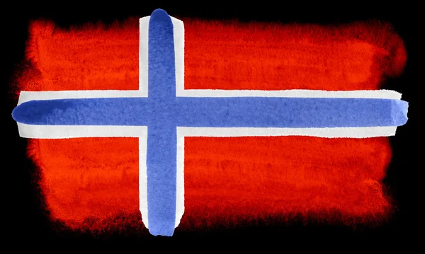 Ilustração bandeira norway — Fotografia de Stock