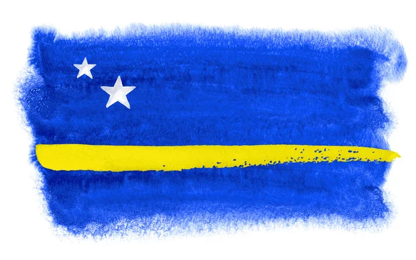 Иллюстрация флага Кюрасао — стоковое фото