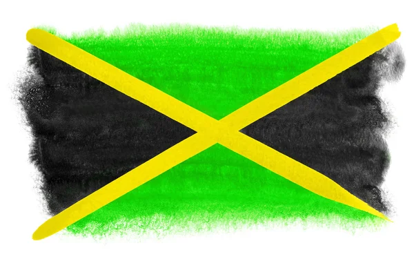 Jamaica bandera ilustración — Foto de Stock